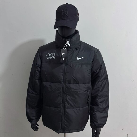 Nike  Black Shiny Down Jacket - Picture 7 of 8
